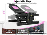 Mini Full Body Stepper - Resistance Bands Included, Adjustable Intensity, LCD Tracker 74668921