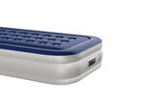Twin Air Mattress with Built-in Pump, 18in Raised Comfort Blow up Mattress, Double Chamber Airbed, 83667549