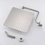 12 inch Adjustable Extension Arm High-pressure Rain Shower Head, Rain Fixed Shower Head W1219P294044