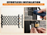 Foldable Security Gate, Expandable Safety Barrier with 360&deg Swivel Casters Lockable Design, 34637780