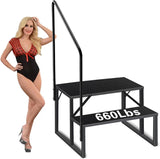 Swimming Pool Ladder Above Ground, RV Steps with Handrail, Heavy Duty Pool Step Hot Tub Steps, 660 59159592