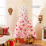 7ft Flocked Christmas Tree - 1264 Branch Tips, Fireproof PVC, 3-Section Assembly, 20" 05926505
