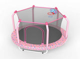 55-inch Trampoline for Kids Indoor & Outdoor Small Toddler Trampoline with Basketball Hoop W1163P315233
