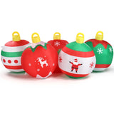 6.9 FT Lighted Christmas Inflatable Decoration, Inflatable Five Christmas Balls, Funny Blow Up Yard 92958187