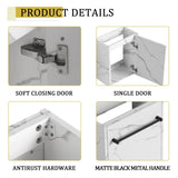 16'' Floating Wall-Mounted Vanity with Ceramic Sink & Soft-Close Cabinet Door, For Small W999P236337