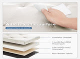 30 Inch Folding Ottoman With Storage Bench, Bedside Storage Bench With Leather Top Cover and 34860779