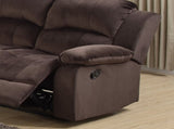 Comfortable Motion Sofa 1pc Couch Living Room Furniture Chocolate Padded Suede Plush Cushion Metal B011P205572
