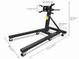 Engine Stand 2000LBS Capacity, 360 Degree Rotating Engine Run Stand with 6-Casters, Heavy Duty W2913P305237