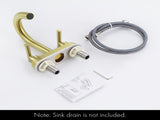 4 Inch Vanity Faucet Bathroom Faucet Dual Handle Bathroom Basin Faucet Leak-Free BrassUnable ship 16210425