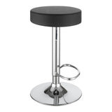 Black and Chrome Adjustable Hydraulic Bar Stool B062P149094