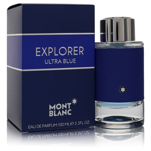 Montblanc Explorer Ultra Blue by Mont Blanc Eau De Parfum Spray 3.3 oz for Men FX-558081