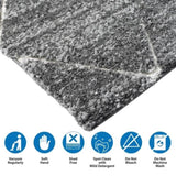 Talas Trellis Area Rug in Grey and Cream B03597992