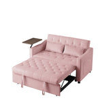 PINK VELVET SOFA BED W588136690