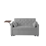 GREY VELVET SOFA BED W588136689