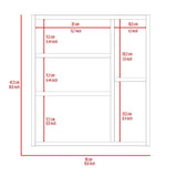 ZUN Minsk Medicine Cabinet, Mirror, Two External Shelves, Single Door Cabinet, Three Interior Shelves B128P148749