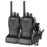 BF-88A 5W FRS Frequency Handheld Walkie Talkie Black 60209537