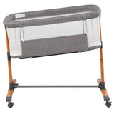 Iron pipe plastic 150D encrypted cationic fabric gray baby cradle bed model KT-BSW 84974480