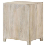 White Washed 1-Door Accent Cabinet with Drawer B062P153881