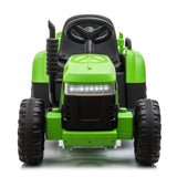 ZUN 12V Kids Ride On Tractor with Trailer, Battery Powered Electric Car w/ Music, USB, Music, LED W2181137981