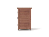 Potting Bench with Storage Cabinet and Metal Table Top for Outdoor Patio, Garden Furniture Wood 32240140