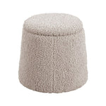 ZUN Round Storage Ottoman B035P265996