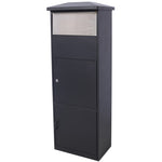 ZUN Large Package Delivery Parcel Mail Drop Box for Porch, Floor Lockable Drop Slot Mail Box with Parcel W465P188059