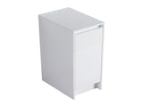 12" freestanding Bathroom Storage Cabinet, Soft Close Doors, Glossy White, W999P312104