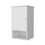 Carrizo Medicine Cabinet in Melamine With One Door, White B128P237145