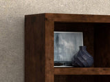 64 inch high Bookcase, No Assembly Required, Whiskey Finish B108P160197