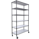 ZUN 6 Tier 6000lbs Capacity NSF Metal Shelf Wire Shelving Unit, Heavy Duty Adjustable Storage Rack with W465142127