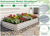Galvanized Steel Raised Garden Bed 631 Ft Outdoor Planter Box for Vegetables Flowers Herbs 94947348