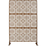 Outdoor & Indoor Privacy Metal Privacy 76" H48" W, Freestanding Decorative Privacy W465P193213
