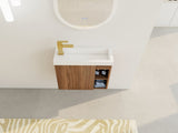 20'' Floating Wall-Mounted Bathroom Vanity with White Resin Sink & Soft-Close Cabinet Door W999P143199