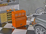 High Capacity Rolling Tool Chest with Wheels and Drawers, 8-Drawer Tool Storage Cabinet--ORANGE 17657840