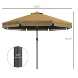 ZUN Outdoor beach umbrella / Sun Umbrella （Prohibited by WalMart） 02290295