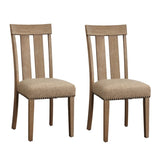 Beige and Maple Open Back Side Chairs B062P186532