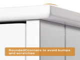 4-Drawer Painted MDF Bathroom Cabinet 11.82*11.82*32.29in White 28745738