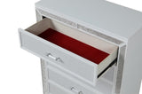 Crystal Chest Made with Wood and Finished in White B00970956