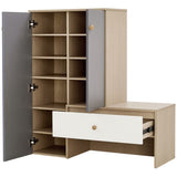 Multi-functional Shoe Storage Bench & Shoe Cabinets, Shoe Rack with Bench, Adjustable Shelves for N845P261774E