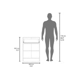 Pantry Organizer Cabinet 33" H, One Drawer, Two Interior Shelves, Two Doors B097P296809