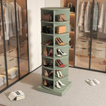 ZUN Green 360 Rotating shoe cabinet 7 layers W1320P191819