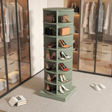 ZUN Green 360 Rotating shoe cabinet 7 layers W1320P191819