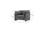 Modern Style Chenille Oversized Armchair Accent Chair Single Sofa Lounge Chair for Living Room, W2997P236147