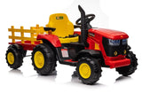 ZUN Ride on Tractor, 12 V Battery Powered Electric Vehicle Toy w/Remote Control,music, LED Lights, W1760P155332