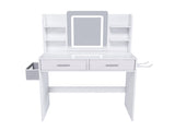 LED Mirror Vanity Dressing Table with Lights for Women & Girls - 3-Color Adjustable Light Strips, 2 99016202