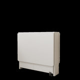 Fully unfolded 51.18 inches white foldable table, suitable for small family table or display table W1658P263948