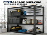 Heavy Duty 5-Tier Wire Mesh Storage Shelving Unit, 2240 lbs Capacity Metal Rack with Dual Support 13776288