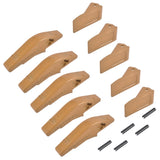 Weld-on Flush Mount L2520N-2AH Bucket Shanks 2A Bucket Teeth with Pins 5 Packs Fit for Many Small 03798286