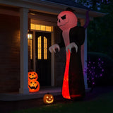 12FT Giant Halloween Inflatable Blow Up Decorations, Grim Reaper with Jack-o'-Lantern Pumpkin Head 50879349