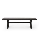 ZUN Outdoor Dining Bench, Antique Matte Black 69930.00BLK